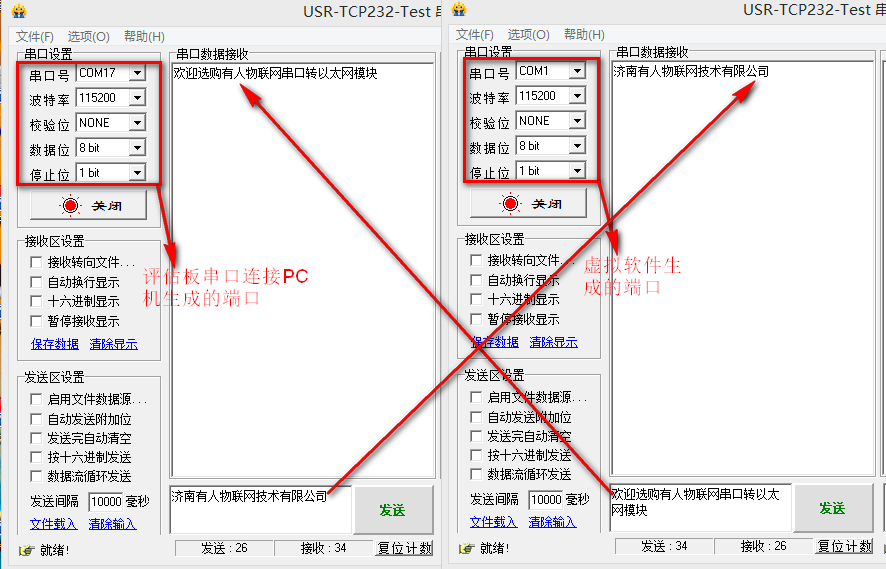 USR-TCP232-302服務(wù)器基本測試通信和使用案例 USR-TCP232-302服務(wù)器基本測試通信和使用案例