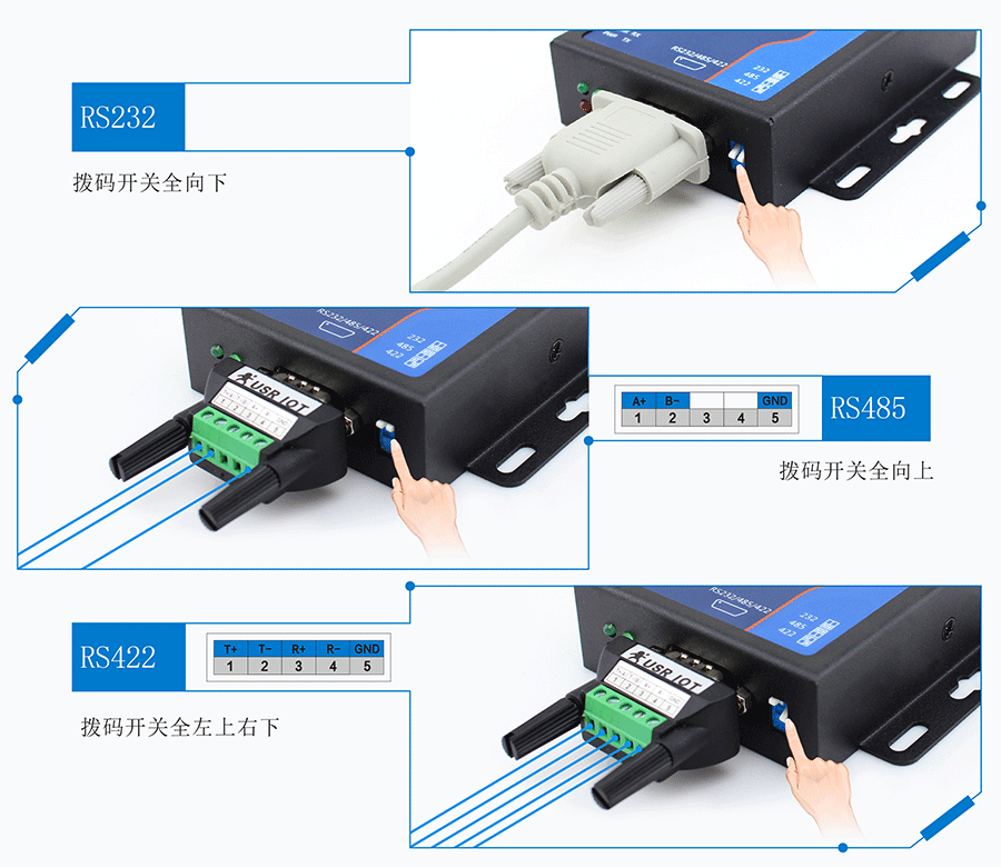 RS485/232/422單串口服務(wù)器三串口靈活切換 RS485/232/422單串口服務(wù)器三串口靈活切換
