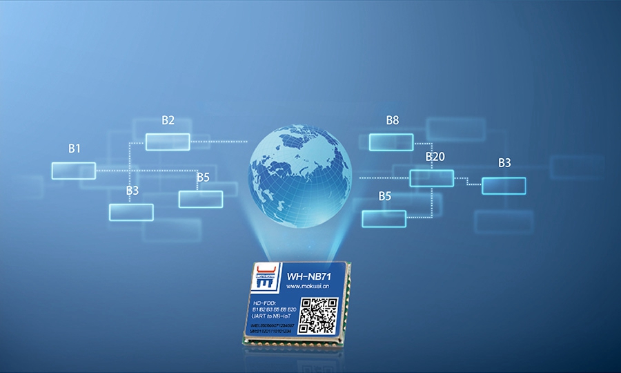 超小體積nbiot無線通信模組的多頻段特征