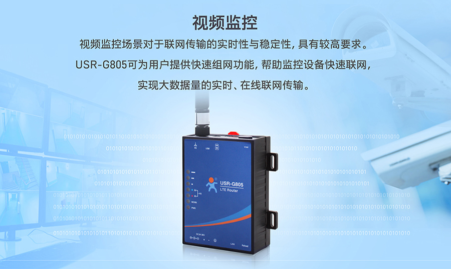 工業(yè)路由器圖片G805:視頻監(jiān)控解決方案 工業(yè)路由器圖片G805:視頻監(jiān)控解決方案