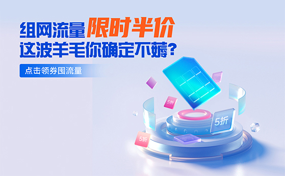 組網(wǎng)流量限時(shí)半價(jià)！你還在等什么？