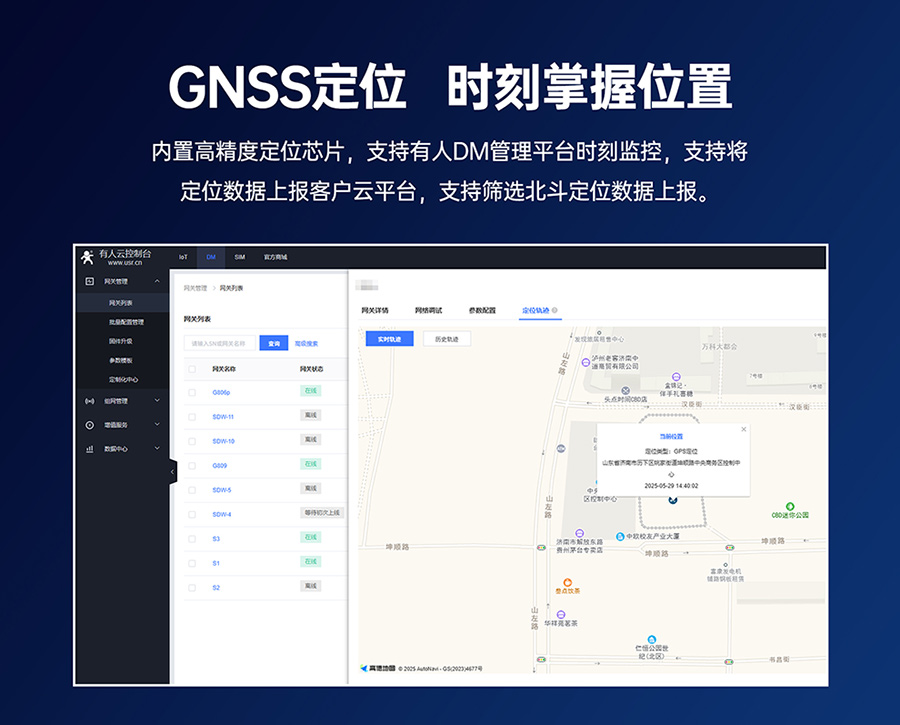 千兆邊緣路由器USR-G809s：GNSS定位，時(shí)刻掌握位置